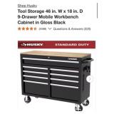 (1)Husky. Tool Storage 46 in. W x 18 in. D