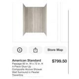 2 pcs shower walls by American standard