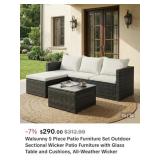 2 pcs Assorted Furniture: (1)  Small Patio Set