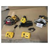 5 pcs Assorted Tools and Batteries
