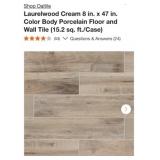 547 sq. ft. Daltile Laurelwood Cream 8 in. x 47