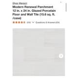 374 sq. ft.  Marazzi Modern Renewal Parchment 12