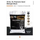 10 bags 40 lbs. XL Polymeric Sand Midnight Black