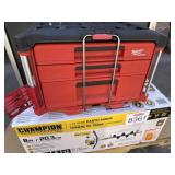 (1) Gasoline Auger (1) Milwaukee Packout
