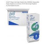 6 boxes NEW Scott Mega Cartridge Napkin Box (