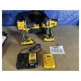 Assorted DeWalt Items and Empty Tool Bag
