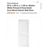 (4) eightdoors 24 in. x 80 in. x 1-3/8 in. Shaker