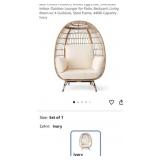 2 Patio Items: (1) Patio Set (1) Egg Chair