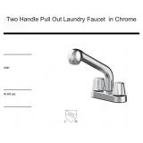 18 pcs NEW Two Handle Pull Out Laundry Faucet in