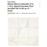 552 sq. ft. Daltile Selwyn Bianco Calacatta 12