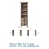 (2) Granary 72in Rustic Gray Modern Farmhouse