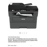 (1) Brother MFC-L2717DW Monochrome Laser