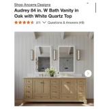 (1) Ancerre Designs Audrey 84 in. W Bath Vanity