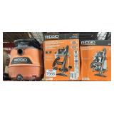 3 pcs Assorted Ridgid Vacuums