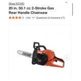 (1) ECHO 20 in. 50.1 cc 2-Stroke Gas Rear Handle