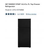 (1) GEï¿½ ENERGY STARï¿½ 16.6 Cu. Ft. Top-Freezer