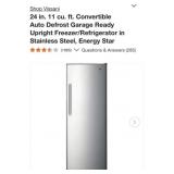 (1) Vissani 24 in. 11 cu. ft. Convertible Auto
