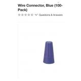 100 boxes of 100 pcs Wire Connector, Blue NEW