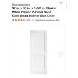 (3) eightdoors 32 in. x 80 in. x 1-3/8 in. Shaker