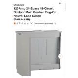 4 pcs ABB 125 Amp 24-Space 48-Circuit Outdoor Main