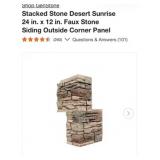 24 pcs GenStone Stacked Stone Desert Sunrise 24