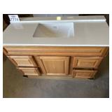 (1) Vanity With Top and Side Splash 49 in. x 22