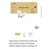 5 boxes Maintenance Warehouse 60w Eq A19, Medium
