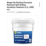 4 packs NEW Single-Ply Roofing Corrosion Resistant