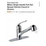 8 pcs Glacier Bay Milano Single-Handle Pull-Out S