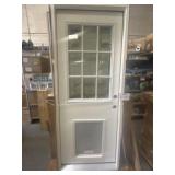 (1) 80 in. x 30 in. Prehung Door  with Doggy Door