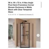 Assorted Shower Items- Shower Door, Shower Base