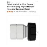 96 pcs Orbit Grip-Lock 5/8 in. Zinc Female H