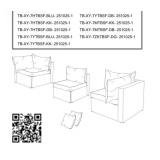2 Assorted Patio Sets (1) Black (1) Grey