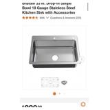 (2) Glacier Bay Kitchen Sinks and Accessories
