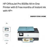 (2)HP OfficeJet Pro 8028e All-in-One Printer