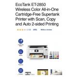 (2) EcoTank ET-2850 Wireless Color All-in-One
