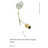 200 pcs NEW Bathtub Drain Trip Plate Linkage Brass