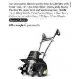 (2) Sun Joe Corded Electric Garden Tiller &