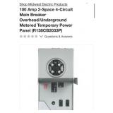 (1) Midwest Electric Products 100 Amp 2-Space