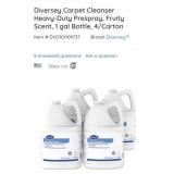 4 boxes of Diversey Carpet Cleanser Heavy-Duty
