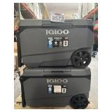 (4) Igloo Maxcold 90 qt. roller Cooler