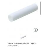 8 boxes of 100 pcs Nylon Flange Nipple 5/8" OD X