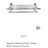 24 pcs Seasons Westwind 18 In. Towel Shelf,