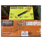 (2) Assorted Tool Items - (1) RIDGID Wet Tile S