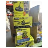 4 pcs Ryobi Items: Fan, Cleaners, and More