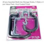 33 packs Everbilt Multi Use Screw-In Storage
