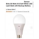 58 pcs Sensor Brite 60-Watt A15 Soft White LED