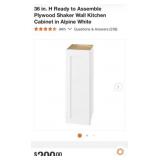 4 pcs Assorted Wall Cabinets