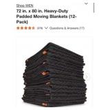 72 pcs NEW WEN 72 in. x 80 in. Heavy-Duty Padded