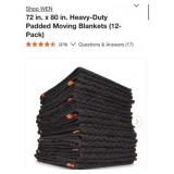 72 pcsNEW  WEN 72 in. x 80 in. Heavy-Duty Padded